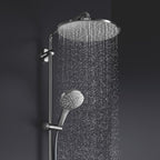 GROHE Duschsystem Rainshower SmartActive 310 26647, mit Thermostatbatterie, Wandmontage, Kopfbrause, Handbrause 26544000, chrom