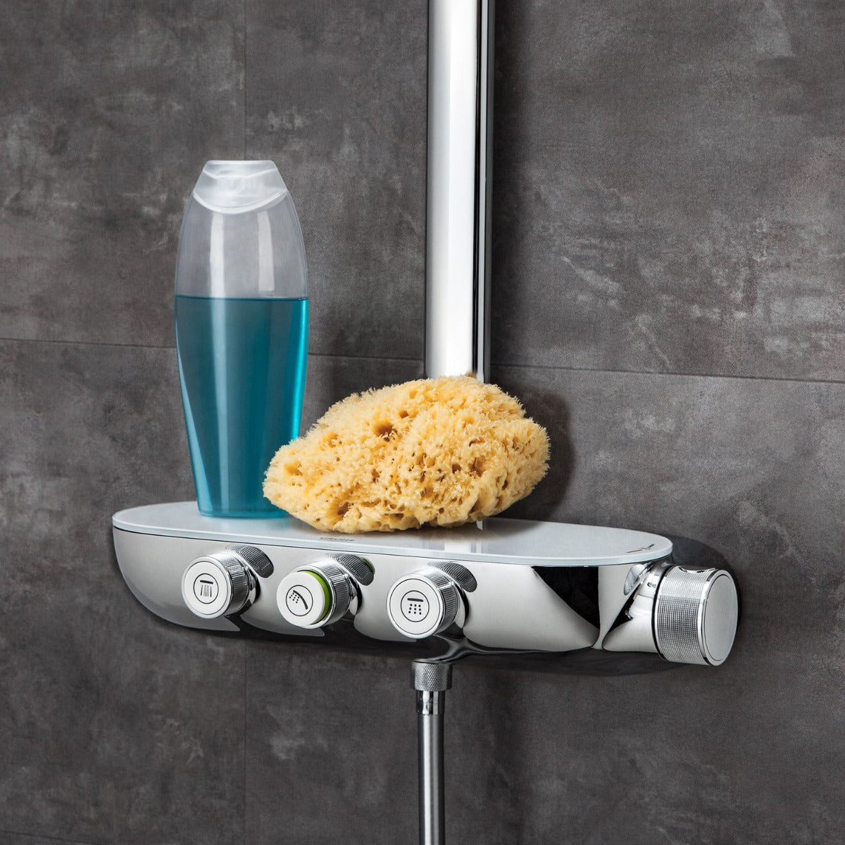 GROHE Duschsystem Rainshower System SmartControl Duo 360 26250, mit Aufputz-Thermostatbatterie, Wandmontage, chrom