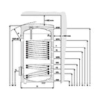 Reflex Euroline Wärmepumpen Solar-Speicher 400 Liter 2 Register