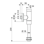 Schell Schellomat BASIC Urinal Druckspüler