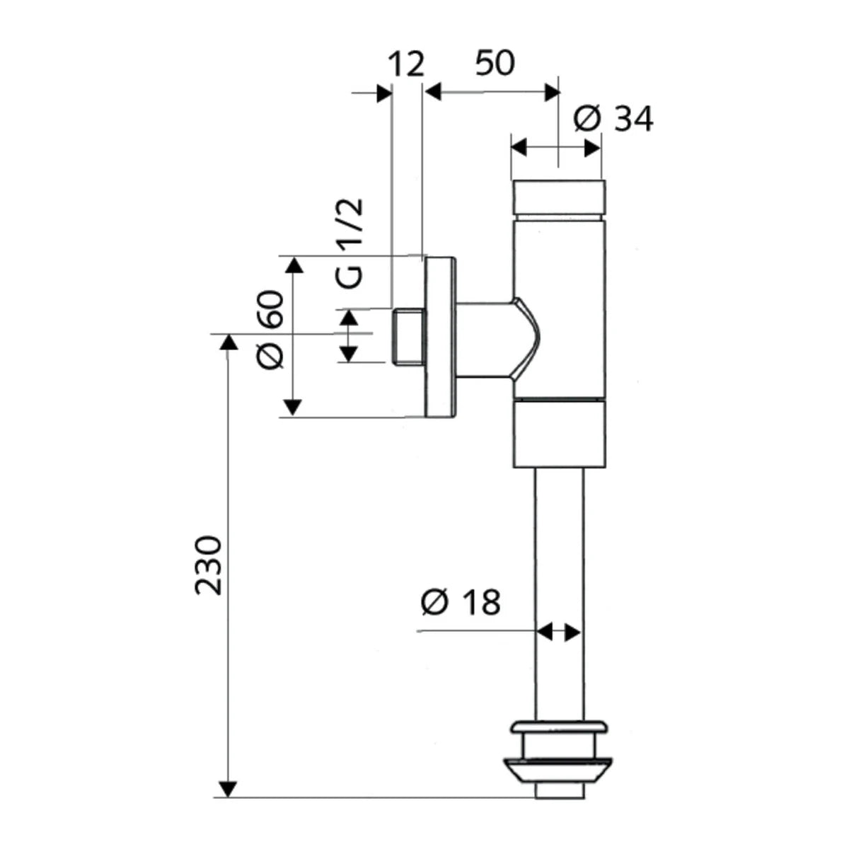 Schell Schellomat BASIC Urinal Druckspüler