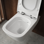 Geberit Smyle Square Wand-WC Tiefspüler rimfree mit Deckel