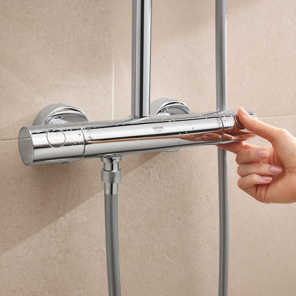 Grohe Tempesta 250 Cube Duschsystem mit Thermostat
