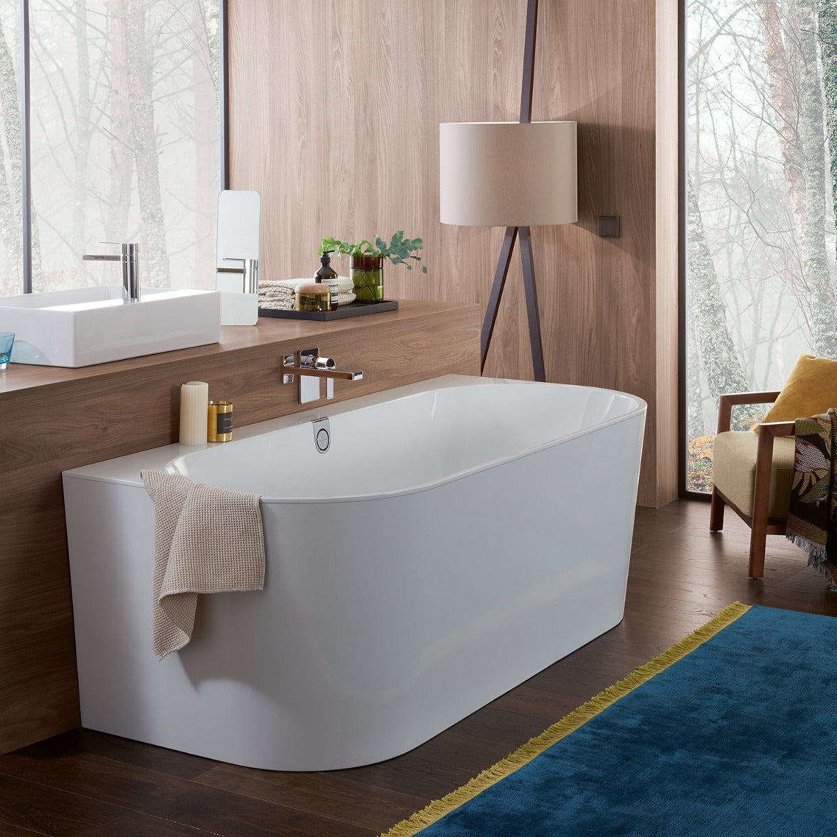 Villeroy & Boch Oberon 2.0 Vorwand-Badewanne mit Schürze