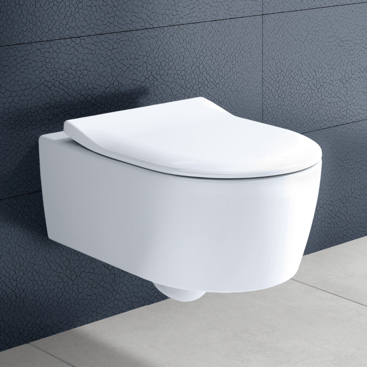 Villeroy & Boch Avento Wand-WC Tiefspüler ohne Spülrand mit Deckel