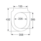 Villeroy & Boch Architectura WC-Sitz & Deckel 'slim' ohne Absenkautomatik