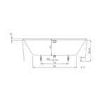 Villeroy & Boch Collaro Vorwand-Badewanne mit Schürze