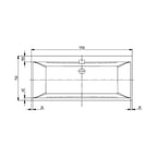 Villeroy & Boch Squaro Edge 12 Rechteck-Badewanne