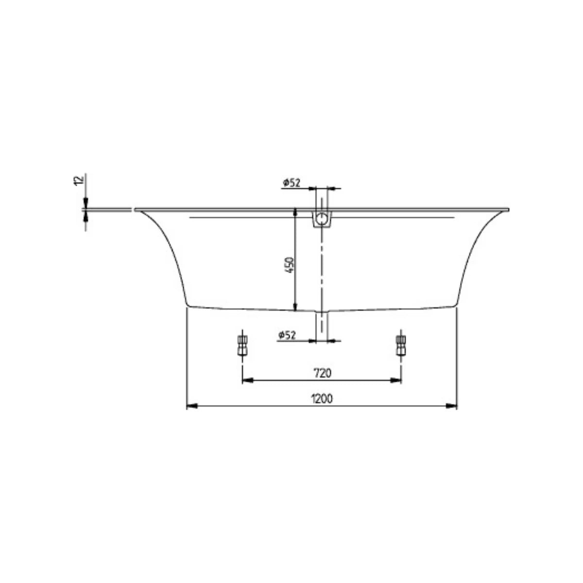 Villeroy & Boch Squaro Edge 12 Rechteck-Badewanne