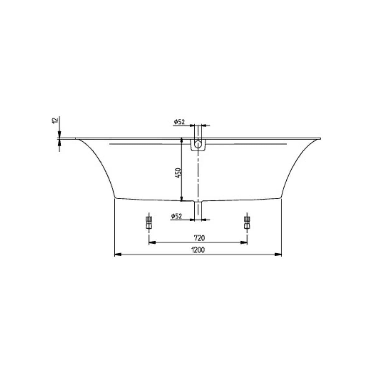 Villeroy & Boch Squaro Edge 12 Rechteck-Badewanne