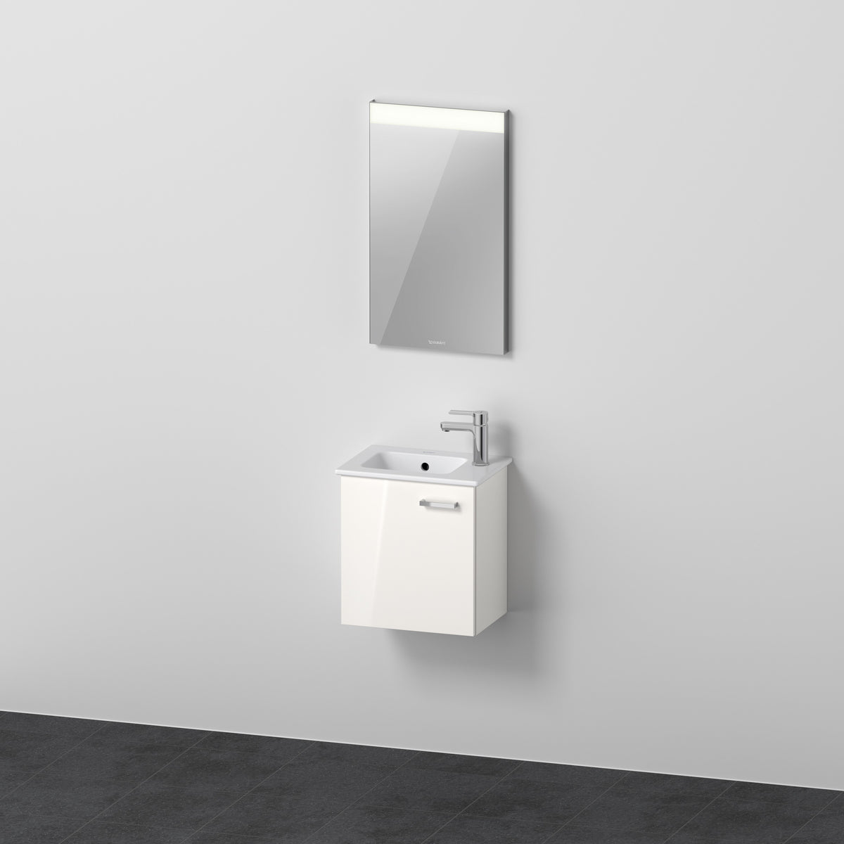 Duravit XBase Waschtisch und Unterbau mit Spiegel