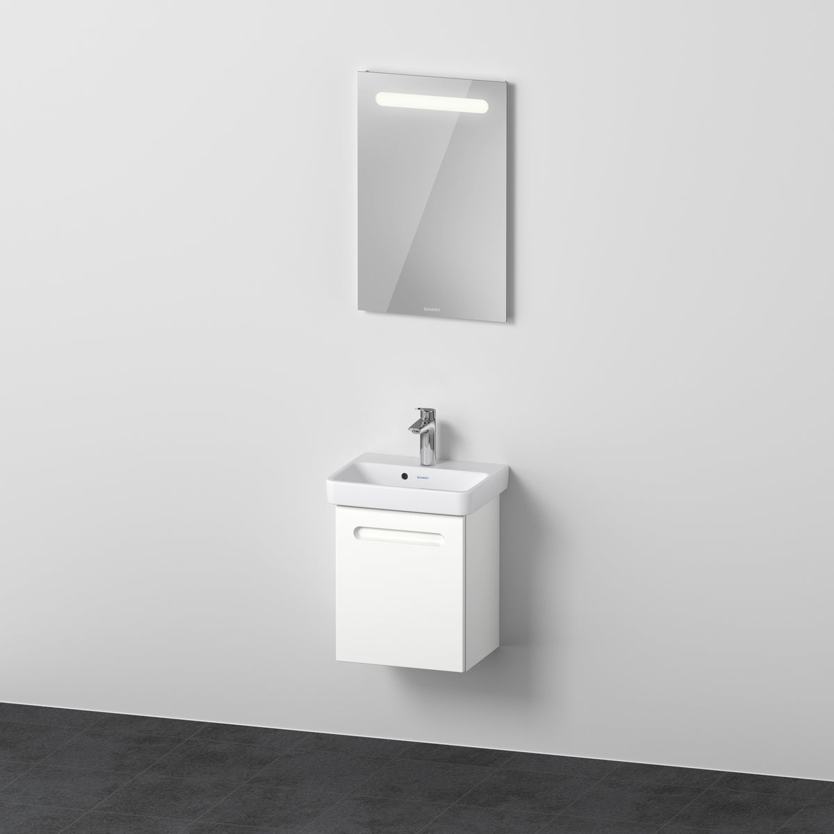 Duravit false.1 Waschtisch und Unterbau mit Spiegel