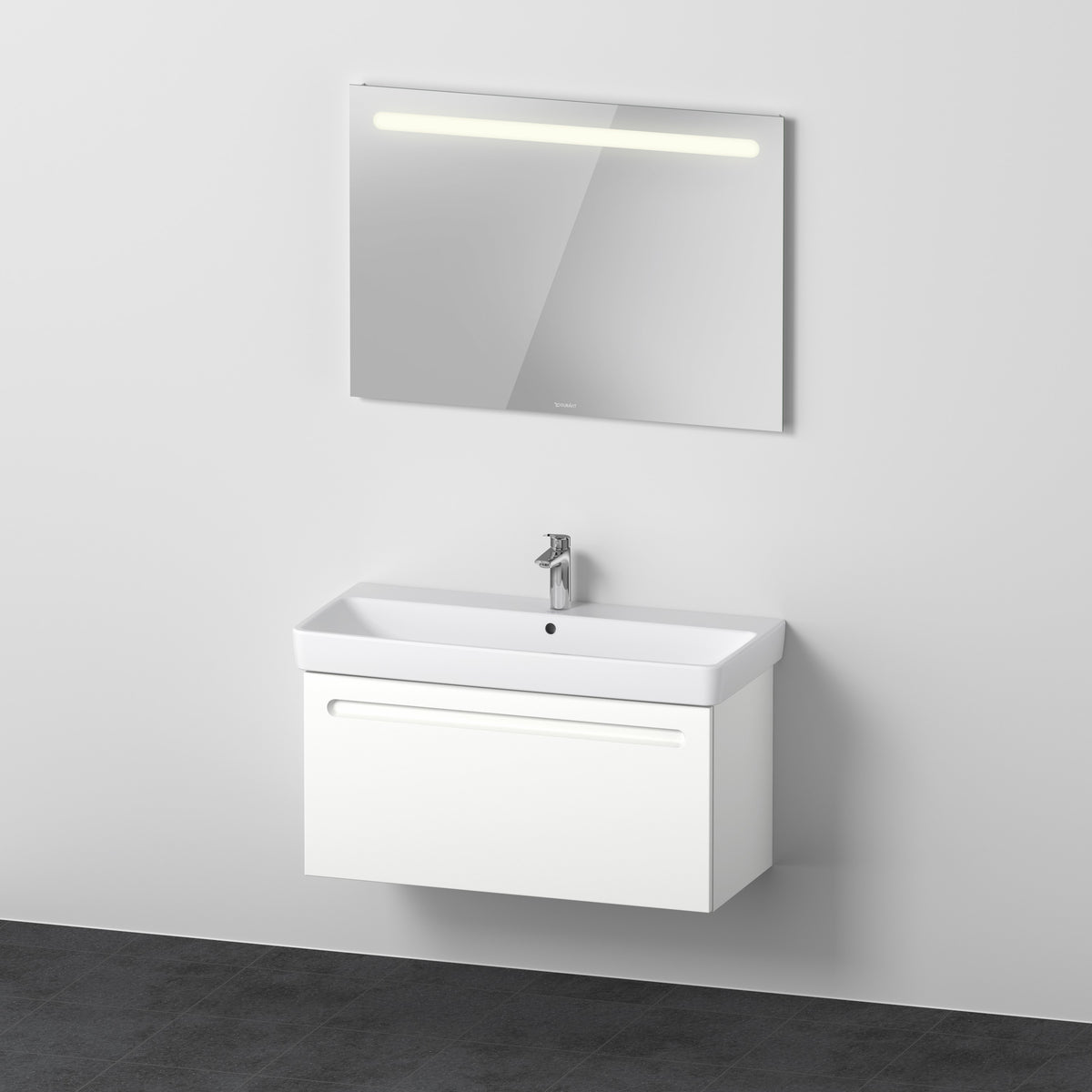 Duravit false.1 Waschtisch und Unterbau mit Spiegel