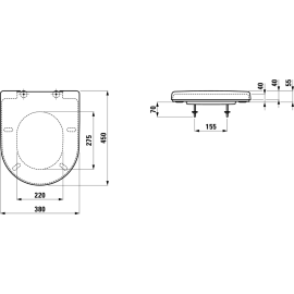 Laufen Pro WC-Sitz & Deckel ohne Absenkautomatik 