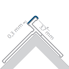 HSK RenoDeco Eckprofil außen flachbündig